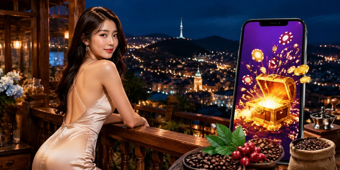 Người dùng Đà Lạt duyệt ssm trên di động bên ly cà phê Việt Nam
